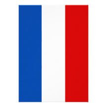 Die Flagge von Frankreich Personalisierte Einladungen