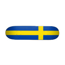 Die Flagge von Schweden Individuelle Skatedecks
