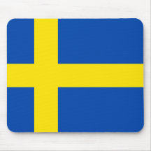 Die Flagge von Schweden Mousepads