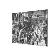 Die französische Maschinenen-Galerie Gespannte Galeriedrucke