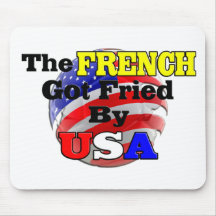 Die französischen erhalten durch USA gebraten Mousepads