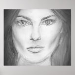 Die Frauen, die Sie anstarren, skizzieren Poster