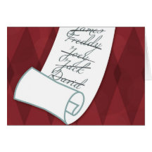 Die freche Liste Grußkarte