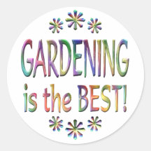 Die Gartenarbeit ist das Beste Sticker