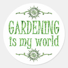 Die Gartenarbeit ist meine Welt Stickers