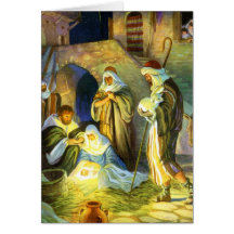 Die Geburt der Jesus-Weihnachtskarte
