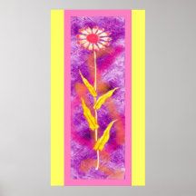 Die glückliche Blume Plakatdrucke
