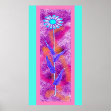 Die glückliche Blume Posterdruck