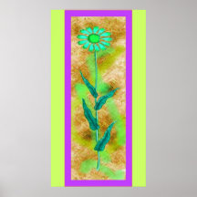 Die glückliche Blume Plakate