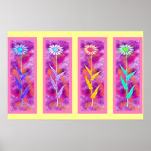 Die glücklichen Blumen Plakatdrucke