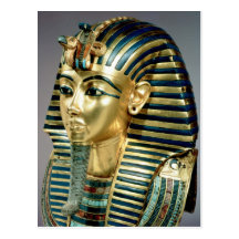 Die Goldbegräbnismaske, vom Grab von Tutankhamun Postkarten