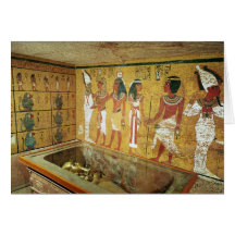 Die Grabkammer im Grab von Tutankhamun Grußkarten