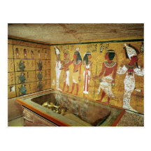 Die Grabkammer im Grab von Tutankhamun Postkarte