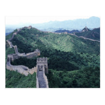 Die große Wand der China nahe Peking Postkarten