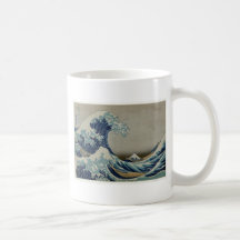 Die große Welle von durch Hokusai mit dem Fujisan Tasse