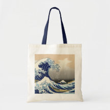 Die große Welle weg von Kanagawa-Tasche