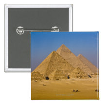 Die großen Pyramiden von Giseh, Ägypten Anstecknadelbuttons