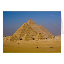Die großen Pyramiden von Giseh, Ägypten Karte