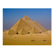 Die großen Pyramiden von Giseh, Ägypten Postkarte