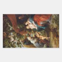 Die heilige Familie unter dem Apfelbaum Rubens Pau Sticker