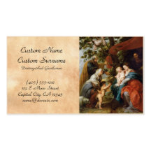 Die heilige Familie unter dem Apfelbaum Rubens Pau Visitenkarte