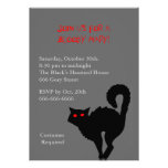 Die Hexe-Katzen-Halloween-Einladung