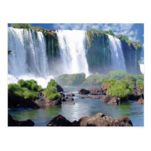 Die Iguaçu-Wasserfälle Postkarte
