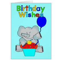 Die Jungen-alles- Gute zum Geburtstagelefant-Kuche