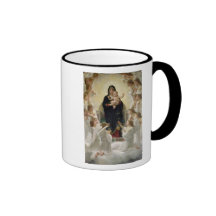 Die Jungfrau mit Angels, 1900 Kaffee Tassen