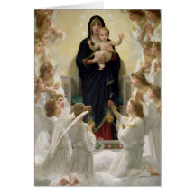 Die Jungfrau mit Angels, 1900 Karte