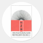 Die kalter Kriegs-Sowjetunions-Propaganda-Plakate  Runder Sticker