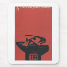 Die kalter Kriegs-Sowjetunions-Propaganda-Plakate  Mauspads