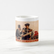 Die kalter Kriegs-Sowjetunions-Propaganda-Plakate  Kaffee Tasse