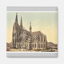 Die Kathedrale, Seite, Köln, der Rhein, Deutschlan Kühlschrankmagnet