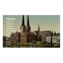 Die Kathedrale und das Museum, Lübeck, Deutschland Visitenkarten