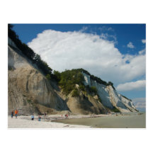 Die Klippen von Montag Seeland, Dänemark Postkarte