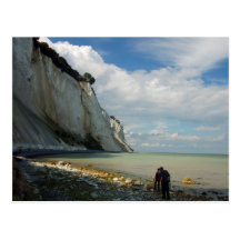 Die Klippen von Montag Seeland, Dänemark Postkarte