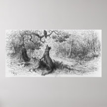 Die Krähe und der Fox Posterdruck