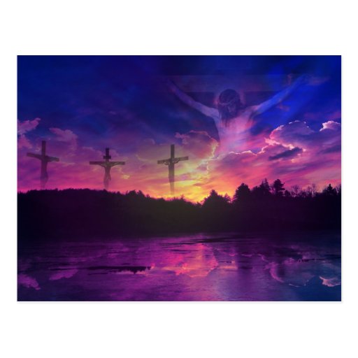 Die Kreuzigung des Jesus Christus auf dem Kreuz Postkarte