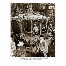 Die Krönung von H.M. Queen Elizabeth Postkarte