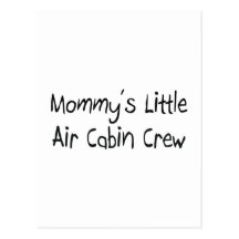 Die Luft-Kabinen-Crew der Mama wenig Postkarte