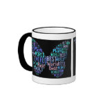 Die Mamma-Becher-Schmetterlings-Text 03 der Welt b Tee Tasse