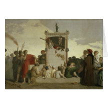 Die menschliche Komödie, c.1852 Grußkarte