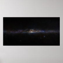 Die Milchstraße-Galaxie, wie im Himmel der Planete Plakatdruck