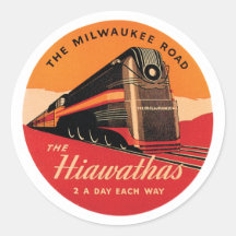 Die milwaukee-Straße Runder Aufkleber