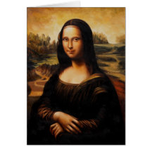 Die Mona Lisa durch Leonardo da Vinci Grußkarten