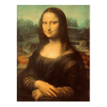 Die Mona Lisa durch Leonardo da Vinci Postkarte