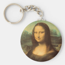 Die Mona Lisa durch Leonardo da Vinci Schlüsselanhänger