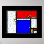 Die Mondrian Raupen Plakate