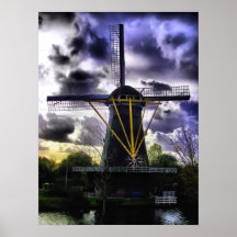 Die Mühle von Haastrecht Plakatdruck
